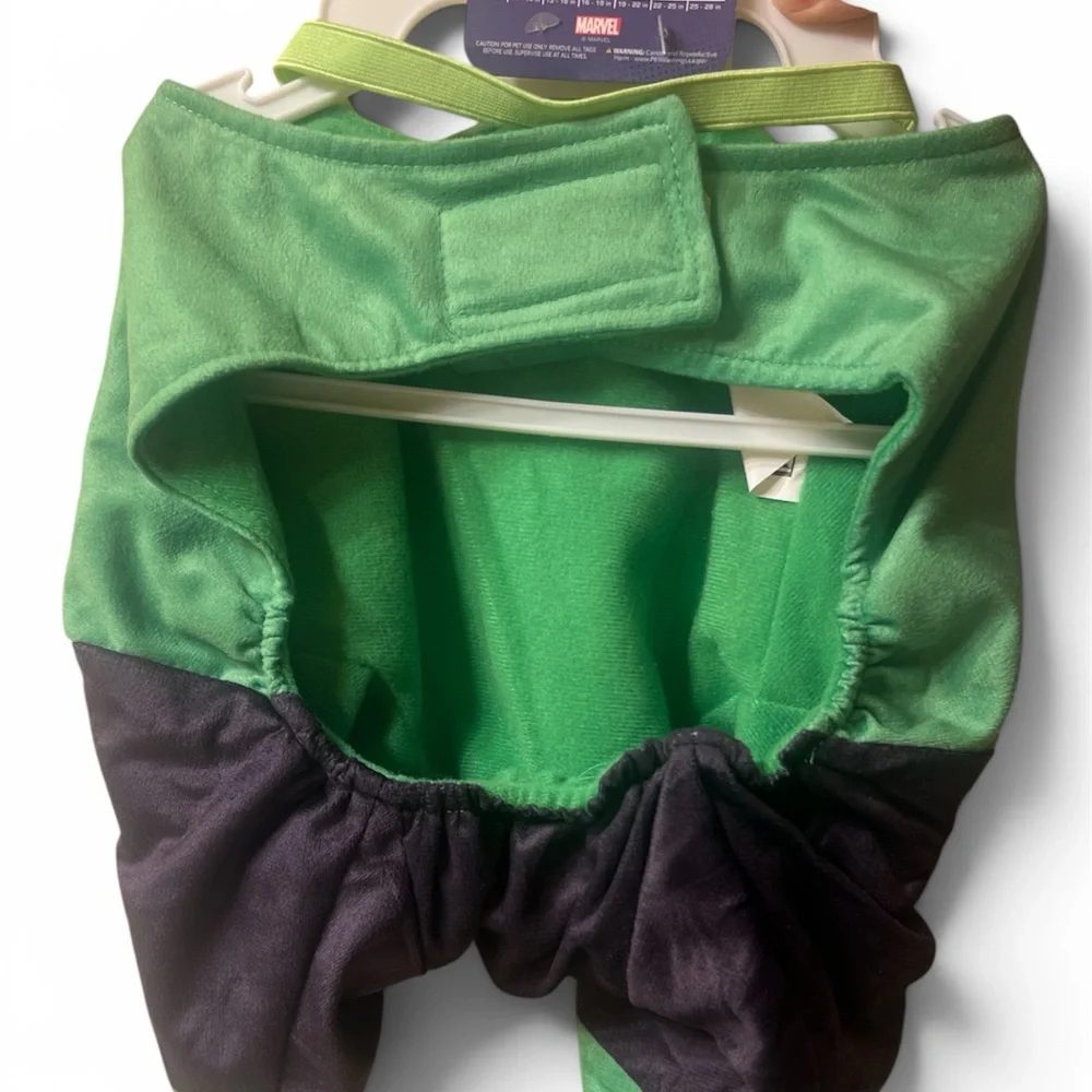 Marvel Green and Black Hulk Dog Costume - Avengers Pet Outfit